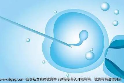 汕头私立机构试管整个过程要多久才能移植,试管移植较好时间